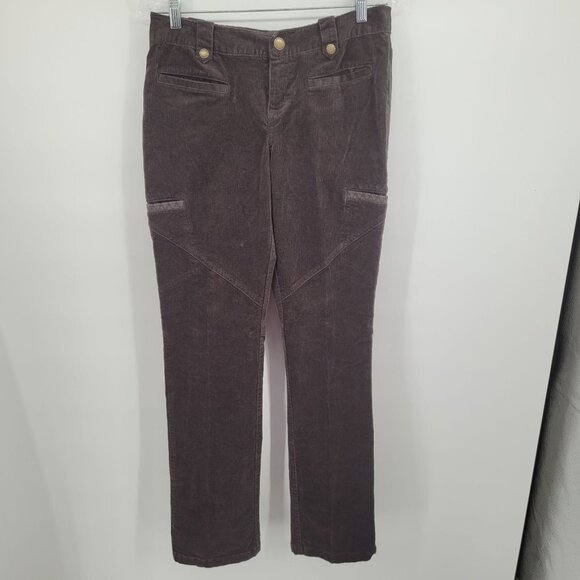 Bob Timberlake womens 8 brown corduroy pants with pockets cotton blend - Picture 9 of 9